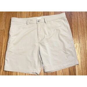 tasc Mens 38 Tan Tailored Performance Bamboo Viscose Golf Shorts Khaki